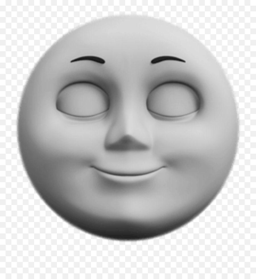 Moon Face Sticker By Kristal Brown - Hicks Thomas And Friends Face Png Emoji,Moon Face Emoji