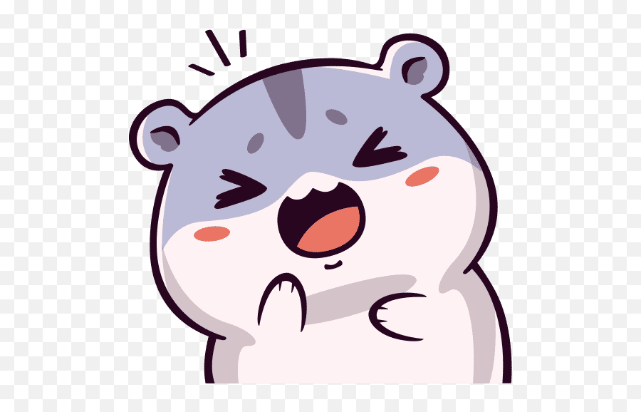 Kawaii Chibi Laughing Hamster - Canva Hamster Chibi Emoji,Hamaster Emoji