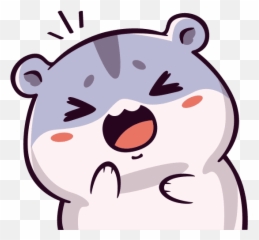 Kawaii Chibi Laughing Hamster - Canva Hamster Chibi Emoji,Hamaster Emoji