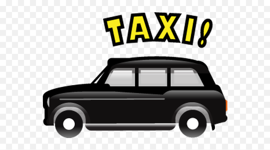 Here - Black Cab Emoji,Car And Swimmer Emoji
