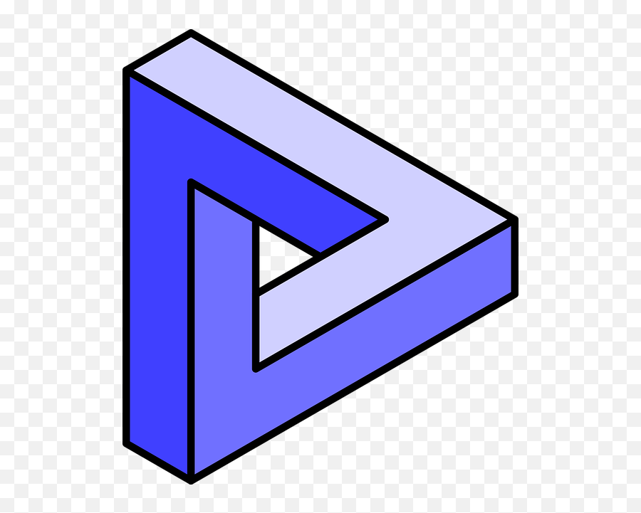 Free Photo Triangle Tribar 3d Blue Geometry Color Paradox Emoji,Paradox Of Emotions