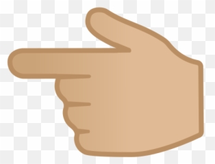 Hand With Index Finger Pointing To The Left Light Skin Emoji,Hand Emojis Light Brown