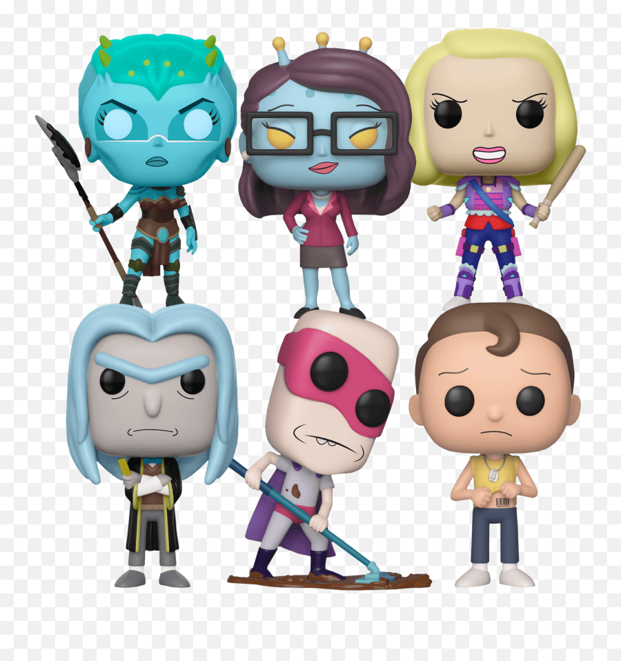 Rick And Morty Bundle 1 Funko Pop Vinyl - Funko Pop Emoji,Rick And Mort Emotion Moments