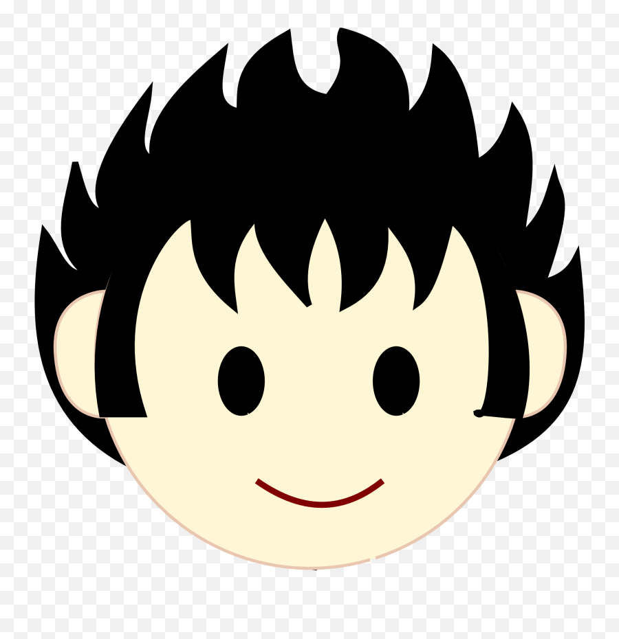 Free Photo Happy Eyes Black Boy Head Round Black Hair Face - Cartoon Boy Black Hair Emoji,Black Smiley Face Emoji