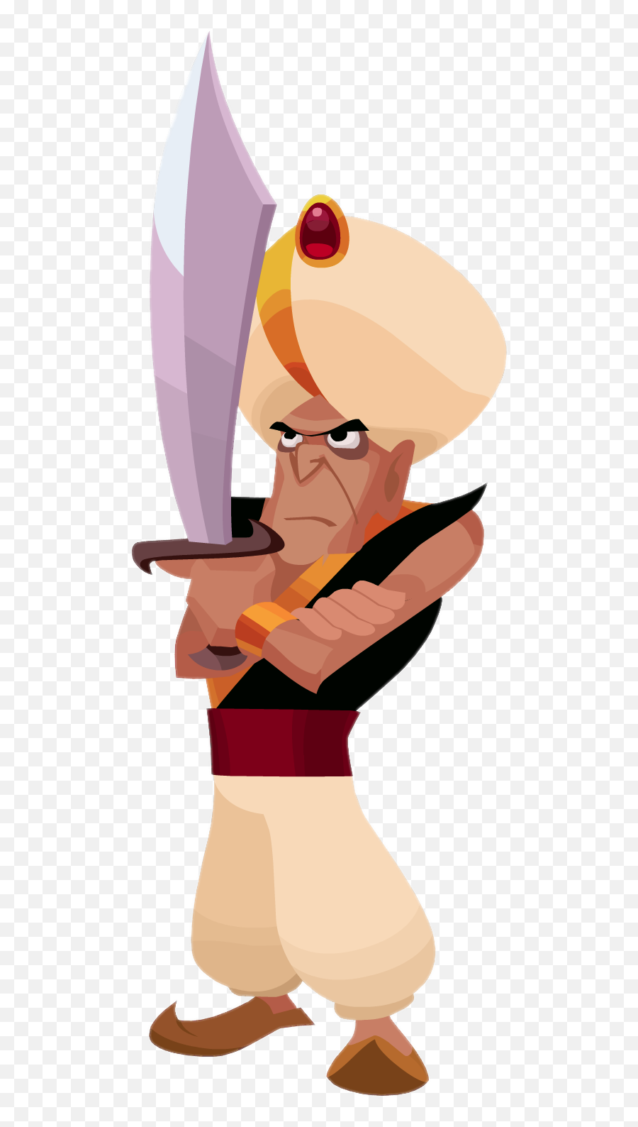 Small Palace Guard - Aladdin Guards Png Clipart Full Size Emoji,Disney Emoji Aladian