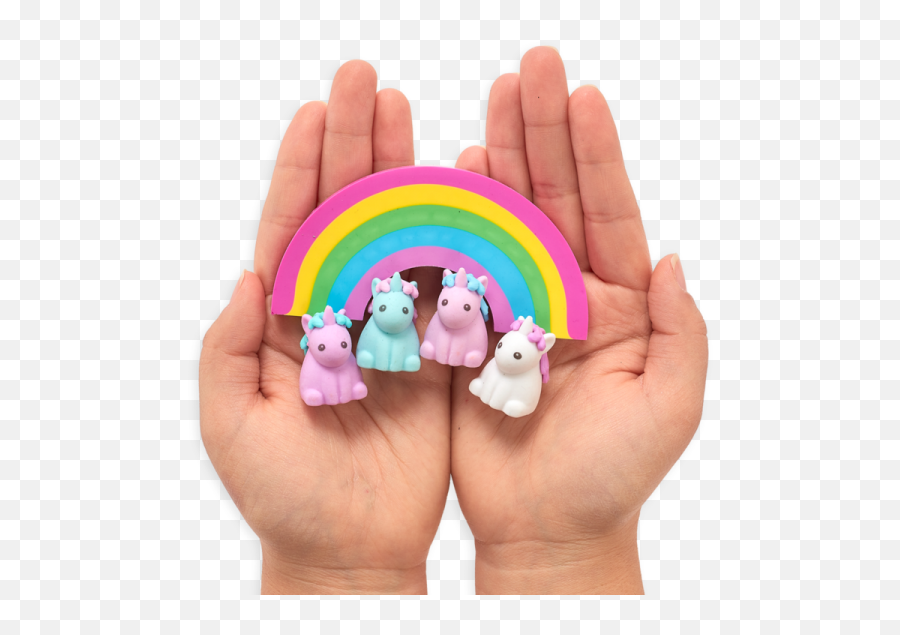 Unicorn Scented Erasers - Set Of 5 Mrs Zebra Emoji,Rainbow Infinity Emoji