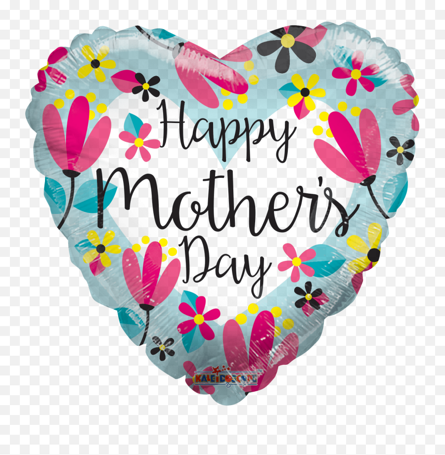9 Happy Motheru0027s Day Heart Air Filled Balloon Emoji,Big Kiss And Hug Emoji