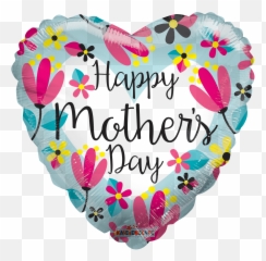 9 Happy Motheru0027s Day Heart Air Filled Balloon Emoji,Big Kiss And Hug Emoji