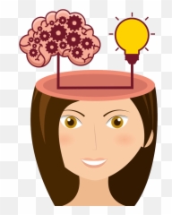 Cerebrum Icon Cartoon Beauty Thinking Image Transprent Emoji,Pimp Emoji]