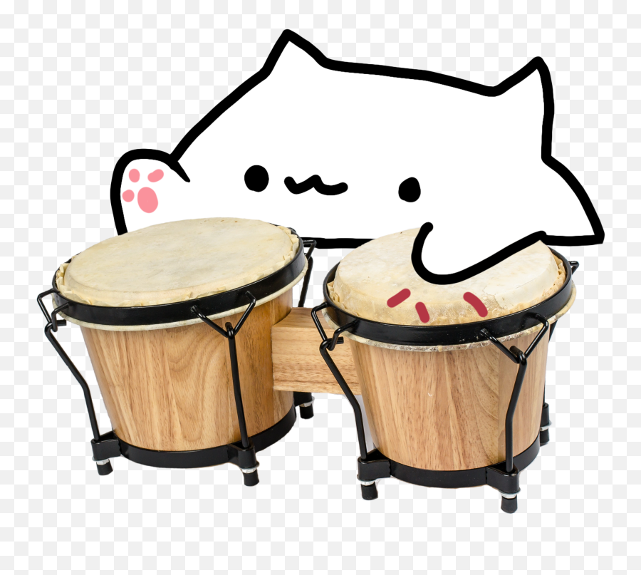 Bongo Cat Stainless Steel Travel Mug Teeshirtpalace Emoji,Drums Emoji