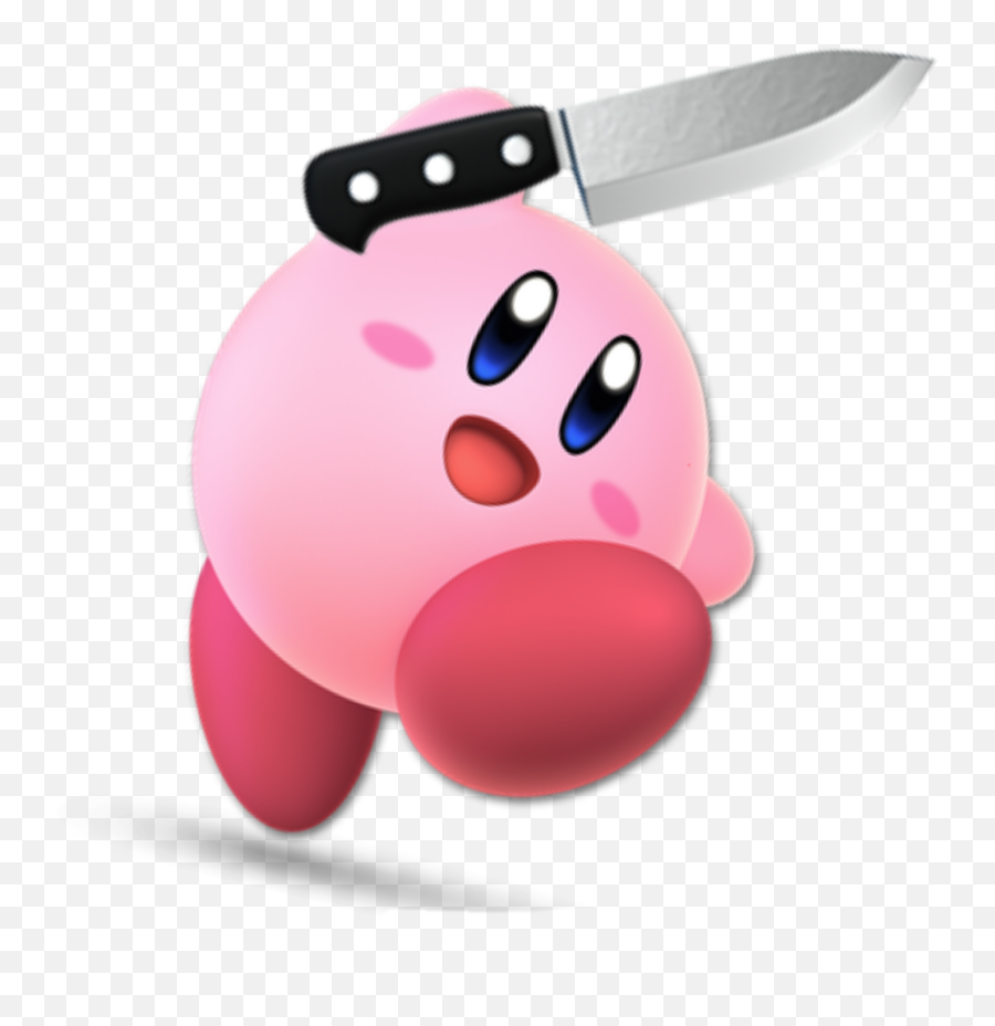 Kirby Knife Sticker By Lemonadevanilla09 - Transparent Kirby With Knife Emoji,Kirby Emoji