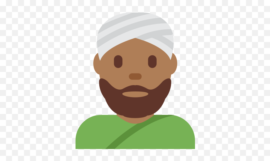 Medium - Emoji Turbante,Man With Turban Emoji