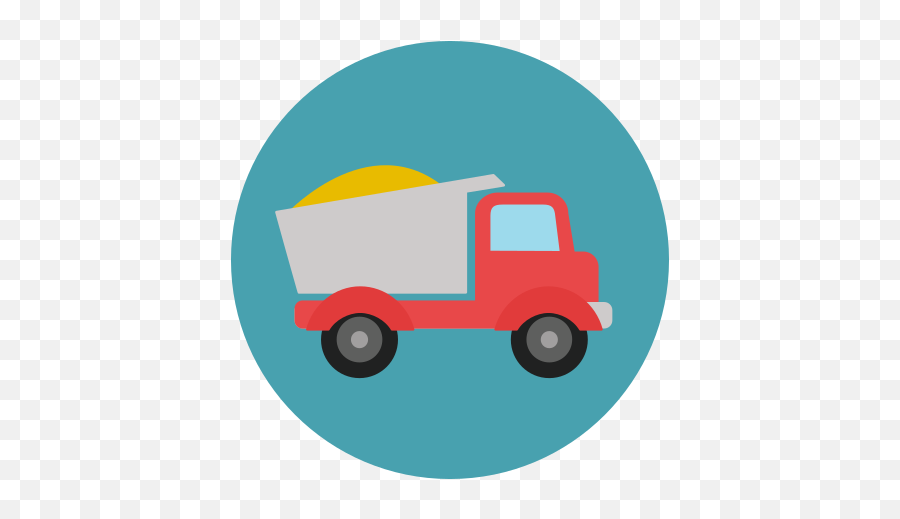 Tipper Icon - Flat Truck Icon Png Emoji,Dump Truck Emoji