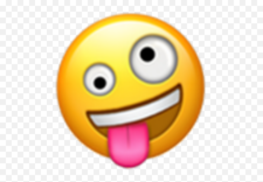 Crazy Crazyemoji Ios Iphone Sticker By Crazyzuzik - Crazy Face Emoji,Emoji Crazy In Love