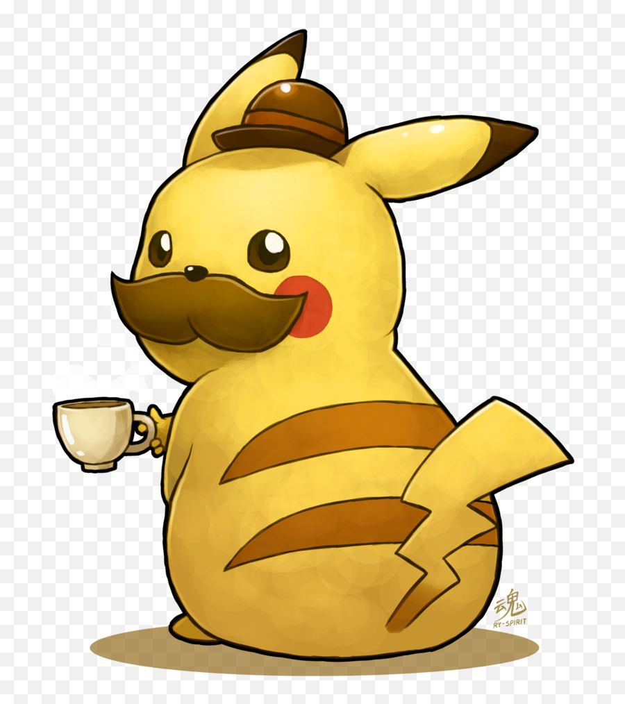 What Ho Old Chaps Fancy A Spot Of Tea And Crumpets - Imgur Pikachu Gentleman Emoji,Strawberry Shortcake Emoji