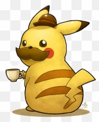 What Ho Old Chaps Fancy A Spot Of Tea And Crumpets - Imgur Pikachu Gentleman Emoji,Strawberry Shortcake Emoji
