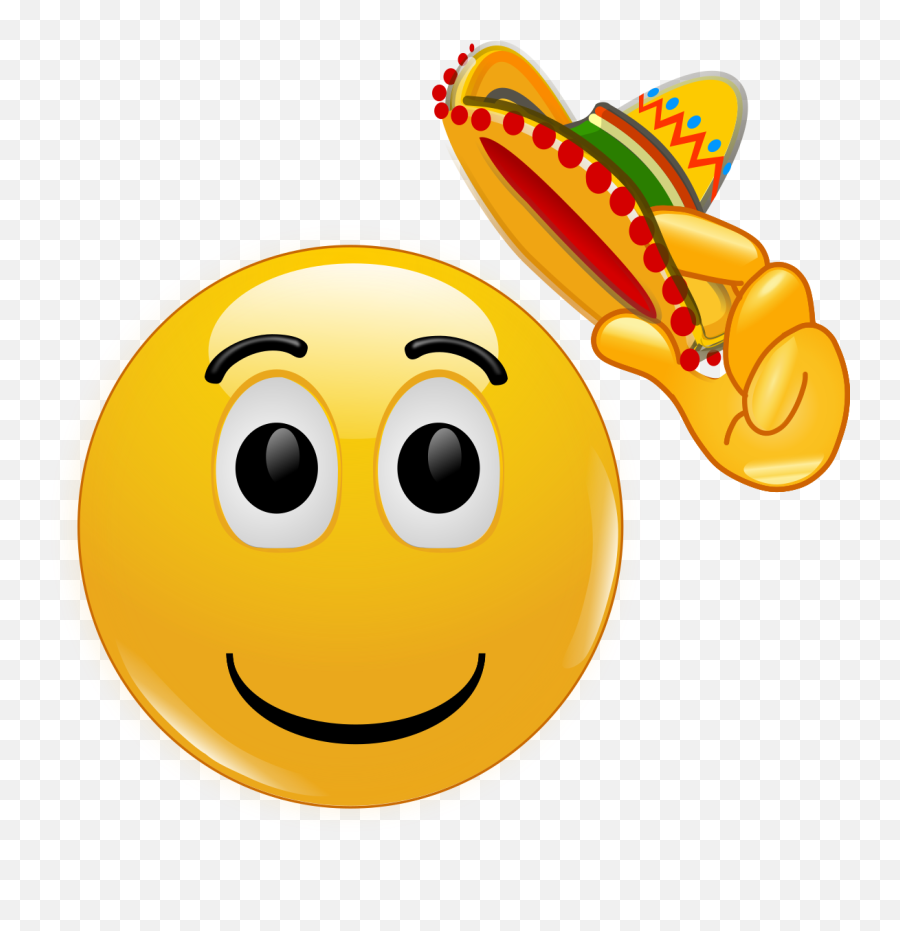 Mexico Hat - Happy Emoji,Chapeau Emoticon