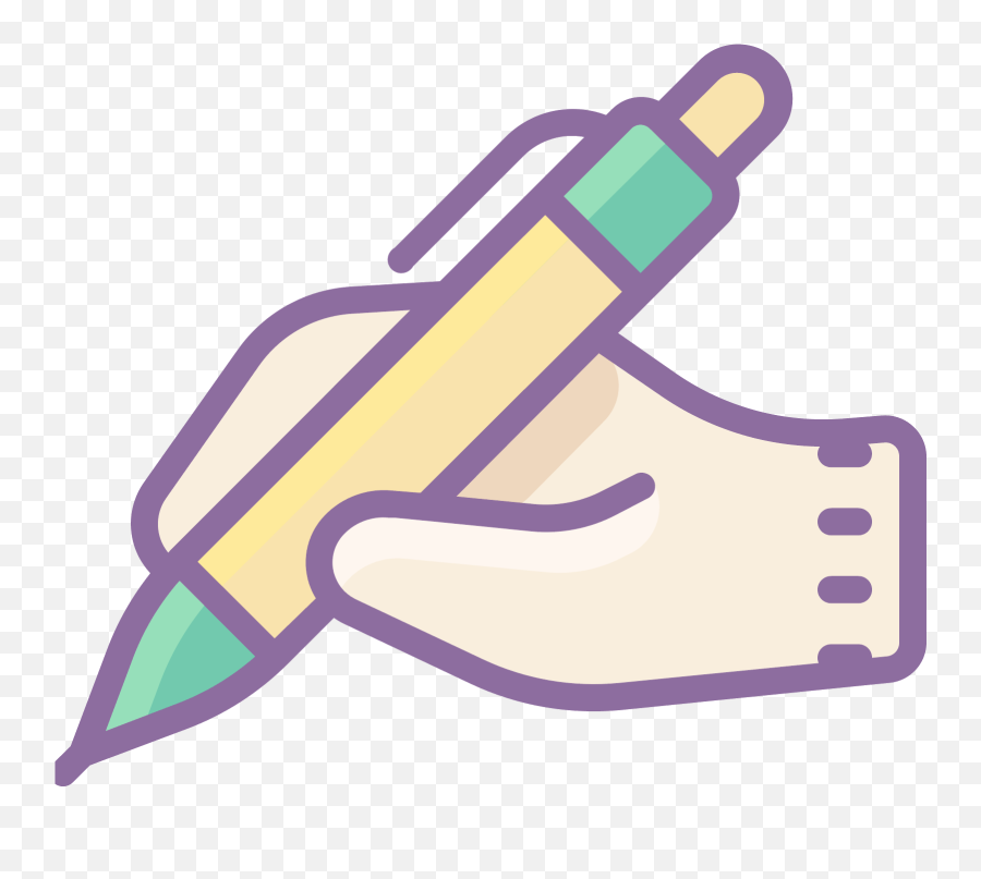 Peace Sign Emoji - Handwriting Icon Png Hd Png Download Hand Holding Pen Clipart,Peace Sign Emoji