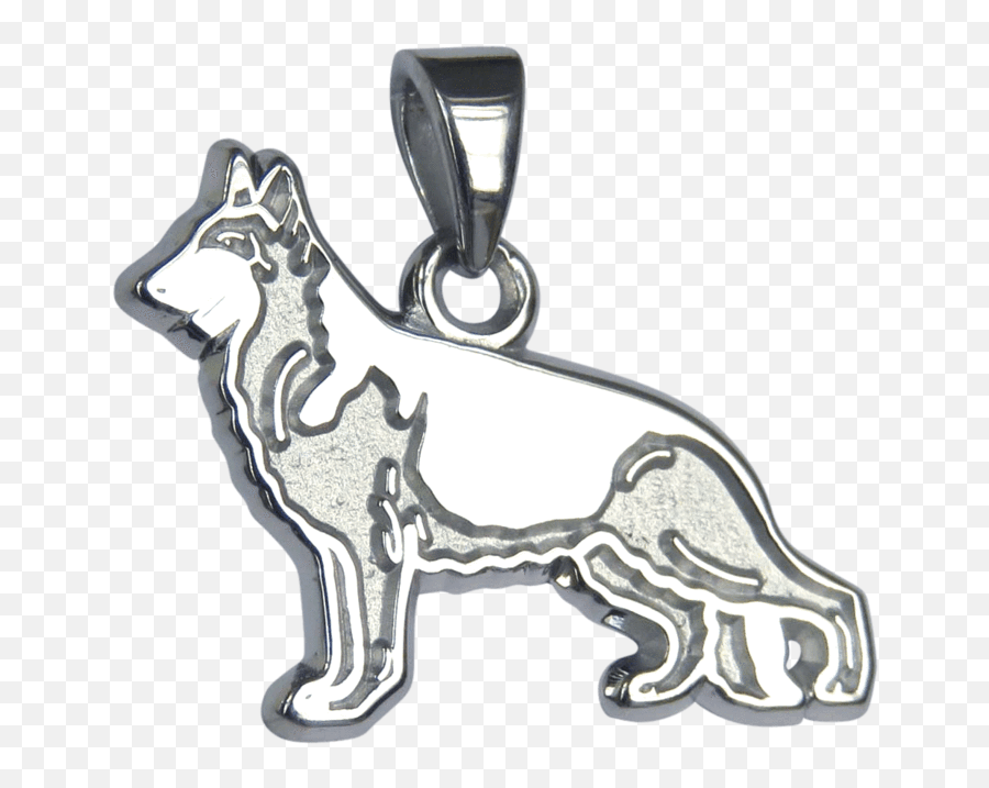 German Shepherd Dog Pendant - Dijes De Perro Pastor Aleman Emoji,How To Tell German Shepherds Emotions By Their Ears