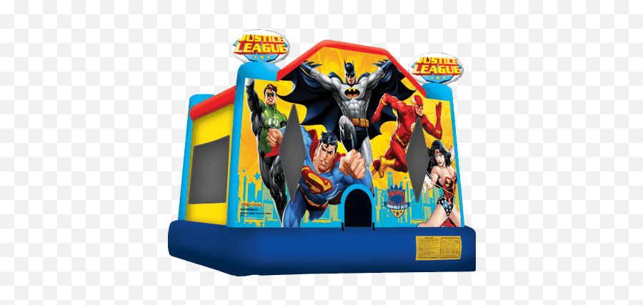 Indoor Bounce House Rentals New York - Justice League Inflatable Bounce House Emoji,Justice Emoji Unicorn