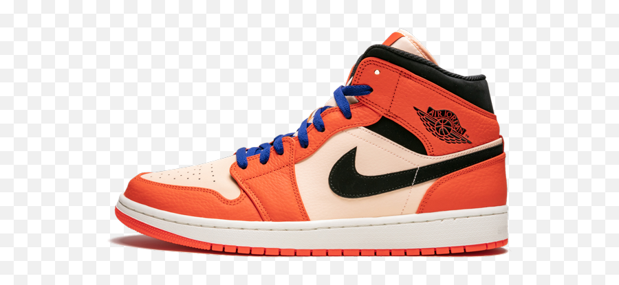 Törekszik Szabadtéri Kohó Jordan 1 Mid Orange - Air Jordan 1 Mid Orange Emoji,Air Jordan Emoji