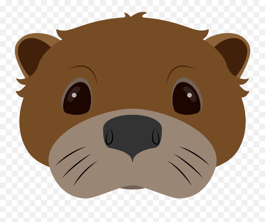 Otter Face Clipart - Cute Otter Face Clipart Emoji,Otter Emoji