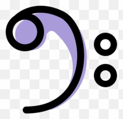 Music Bass Clef Icon - Transparent Png U0026 Svg Vector File Bass Clef Transparent Emoji,Emoticon De Notas Musicas