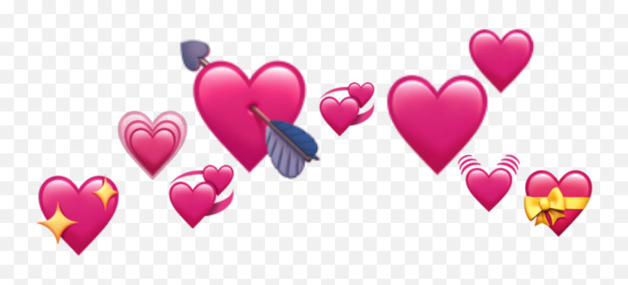 Heart Emoji Emojiheart Hart Corwn Sticker By Limoa024 - Girly,Hart Emoji