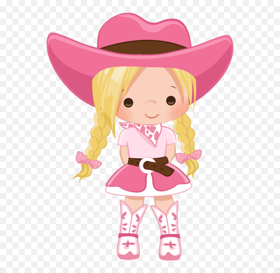 Cowgirl Clipart Pink Cowgirl Pink Transparent Free For - Transparent Cowgirl Clipart Emoji,Emoji De Mesa
