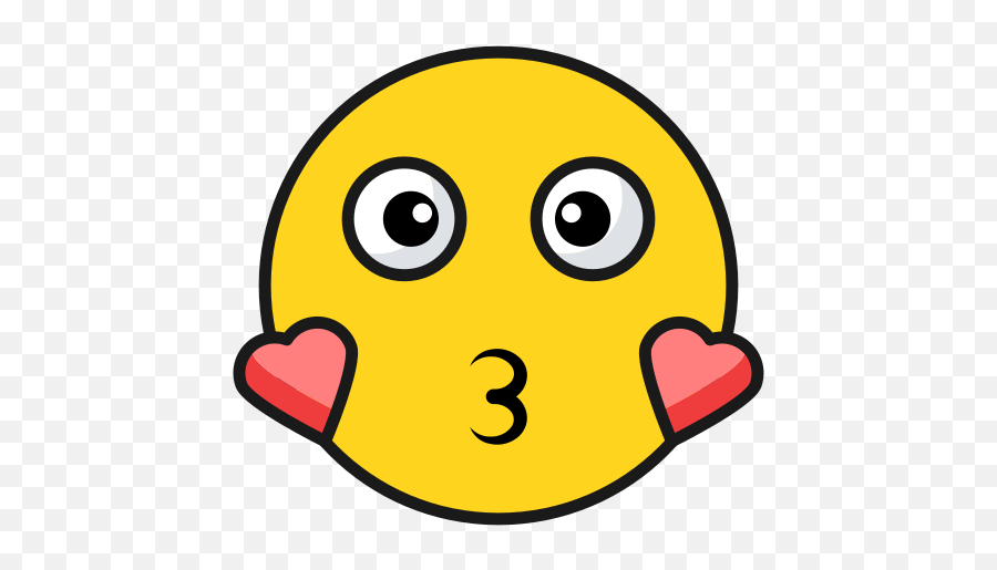 Emoji Emote Kiss Hearts Emoticon - Dot,Sweet Emoticons En Español