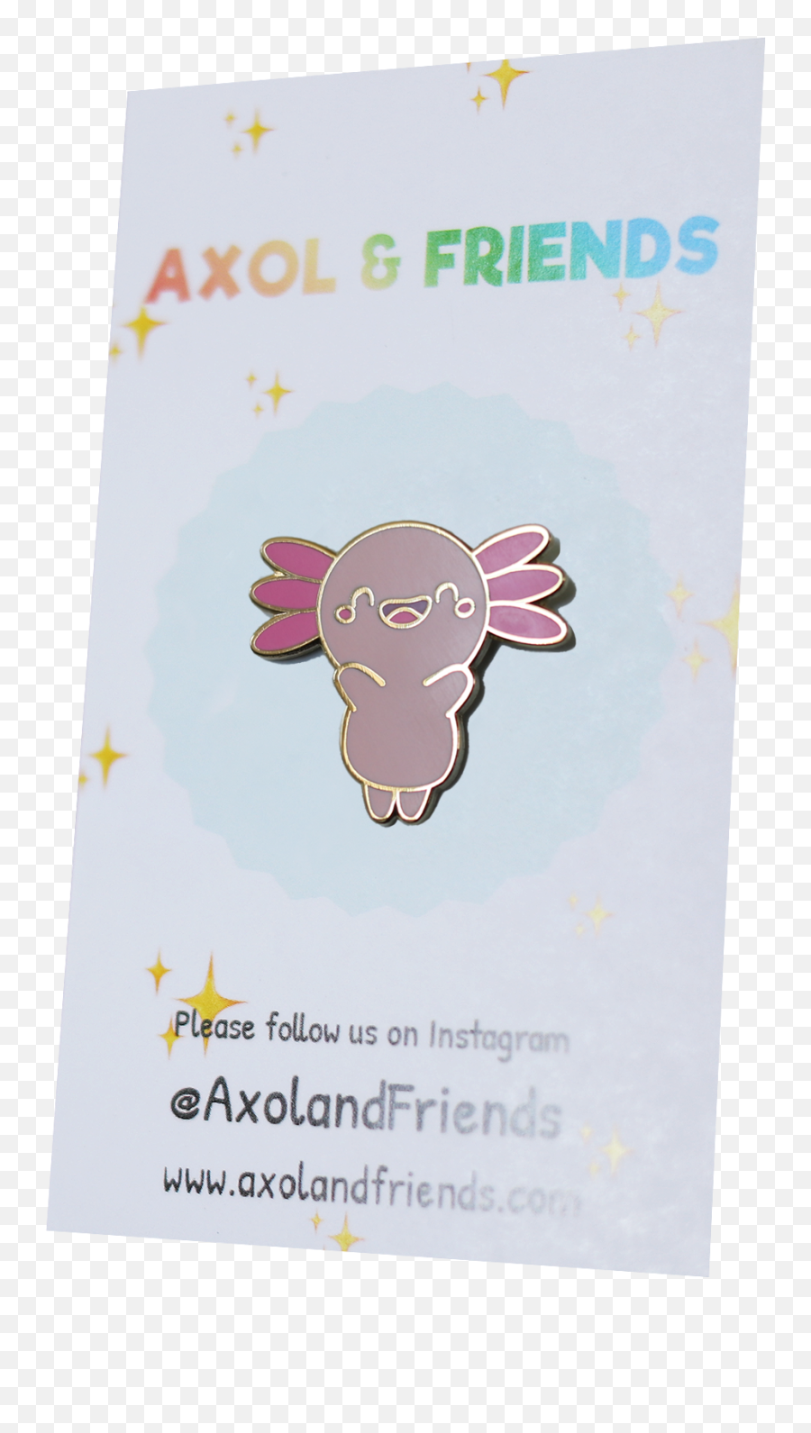Happy Axol Enamel Pin - Bovinae Emoji,Gouda Heart Emoticon