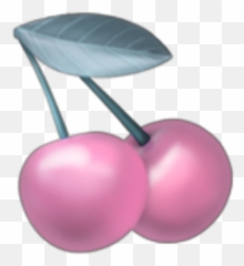 Sticker - Black Cherry Emoji,Cherries Emoji