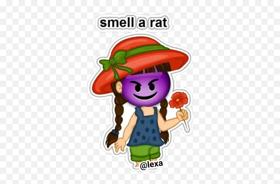 Sticker Maker - Chica Emoji Cute Little Girl Images Cartoon,Rat In Love Emoji