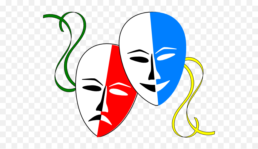 Comedy And Tragedy Masks Templates - Clipart Best Theatre Png Emoji,Comedy Tragedy Emoticons