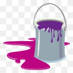 Download Paint Bucket Cartoon Creative - Paint Bucket Cartoon Png Emoji,Bucket Emoticon