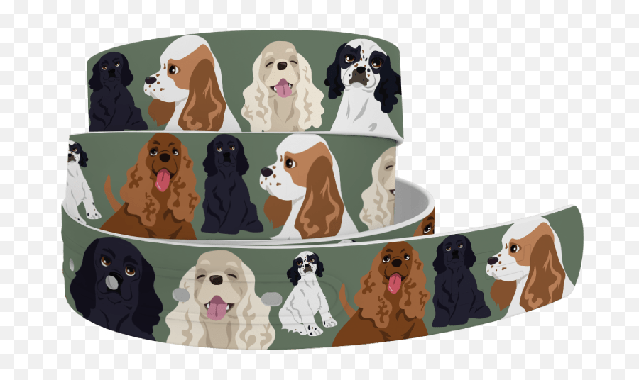 Products Tagged Patterned Belt - Equestrian Team Apparel Spaniel Emoji,Basset Hound Emoji