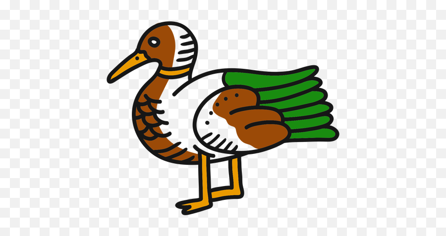 Pato Vector Templates - Vintage Duck Tattoo Emoji,Bird Emoji Pillows