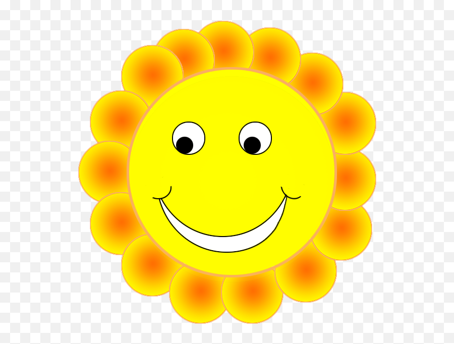 Smiley Face Clipart - Cute Yellow Flower Clipart Emoji,Cute Emoticon