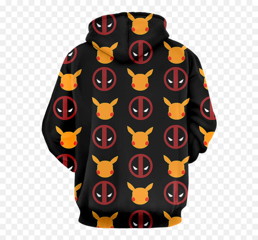 Pikapool Deadpool And Pikachu 3d Hoodie - Hooded Emoji,Dead Pool Emojis