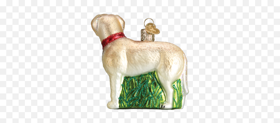 Yellow Lab - Labrador Retriever Glass Ornament By Old World Martingale Emoji,Send Your Friends Cute Cream Labrador Retriver Emojis