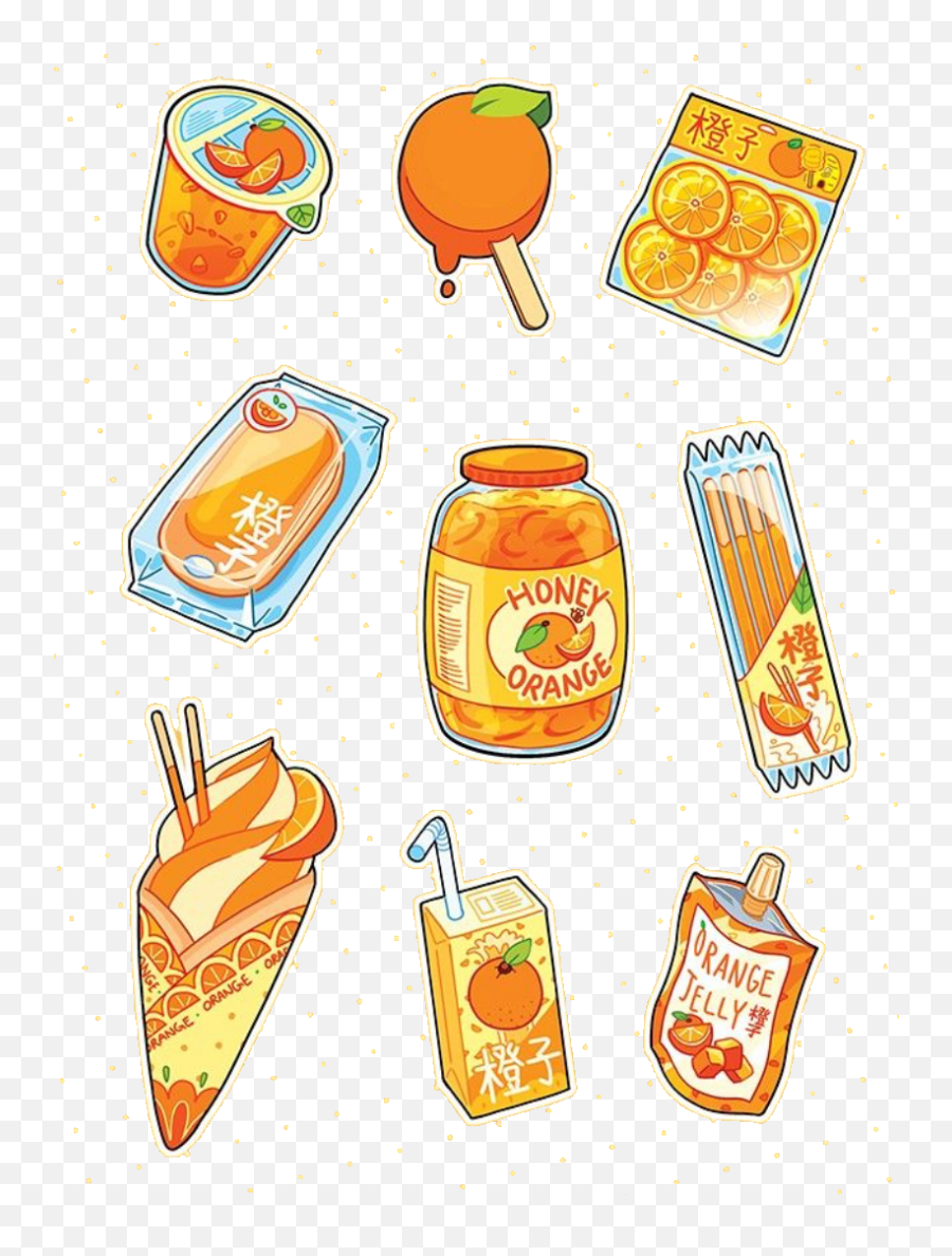 Pin By On Sticker Cute Food Art Cute Food Drawings - Drawing Aesthetic Of Food Emoji,Detroit Become Human Android Emoji