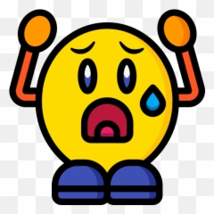 Espantado - Iconos Gratis De Personas Emoji,Emoji Molesto Flat
