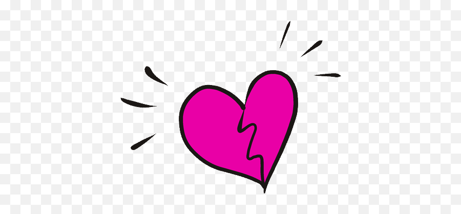 Broken Heart Breaking Up Sticker By The - Transparent Broken Heart Gif Png Emoji,Breaking Heart Emoji