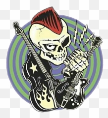 Rockabilly Rocknroll Sticker By Axe Coelho Emoji,Rock Ad Roll Emojis