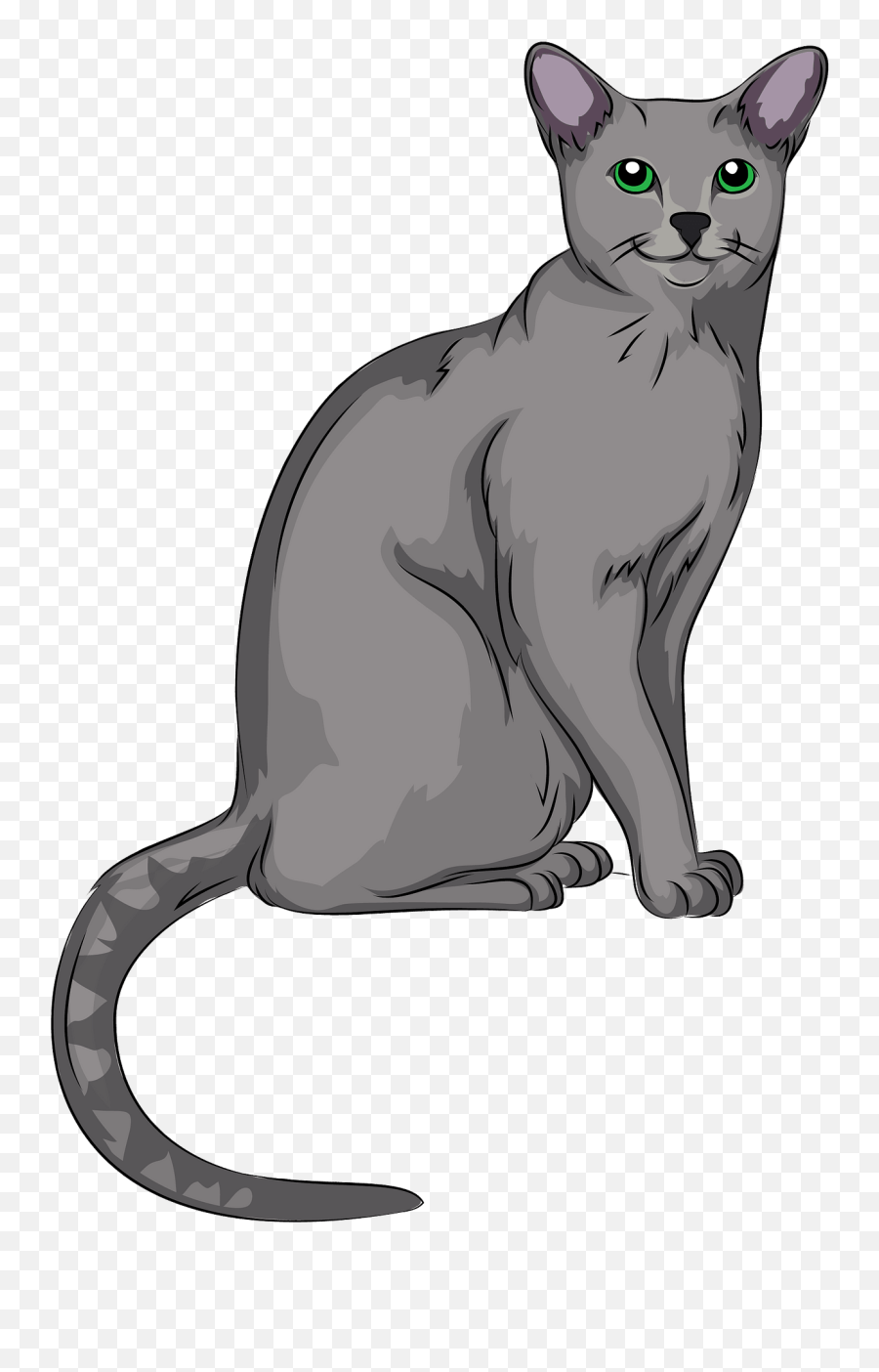 Russian Blue Cat Clipart Free Download Transparent Png - Gato Azul Ruso Dibujo Animado Emoji,Grumpy Cat Emoji