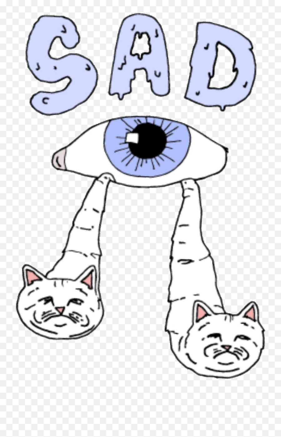 Sticker Sad Tears Love Eye Eyes Sticker By Randxm - Dot Emoji,Cat Eye Emoji