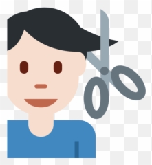 Man Getting Haircut Emoji With Light - Light Skin,Hair Cut Emoji