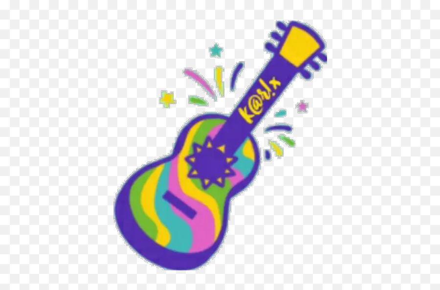 Brazilian Carnival Stickers For Whatsapp - Hybrid Guitar Emoji,Carnival Emoji 2