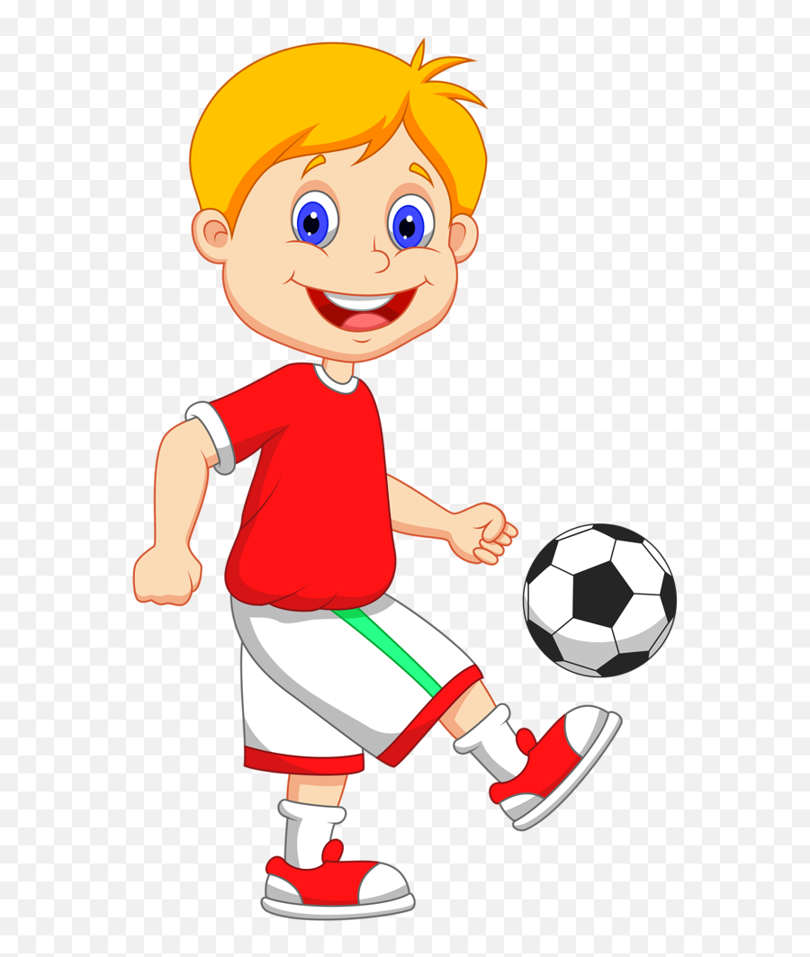 110 Ideas - Cartoon Image Of Boy Playing Emoji,Fotball Emoji