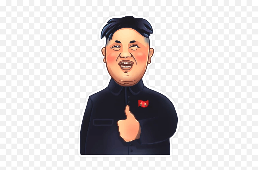 Download Korea North Kim Jongun - Kim Jong Un Sticker Emoji,Kim Kardashian Emoji Free